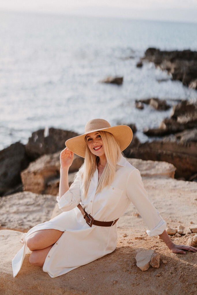 Kampagnen Shooting auf Mallorca mit Model Anke Höger und Fotografin Leandra Weber